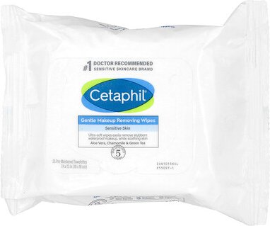 Cetaphil, Sanfte Abschminktücher, 25 feuchte Tücher