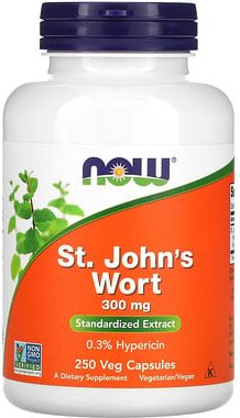 NOW Foods, Johanniskraut, 300 mg, 250 vegetarische Kapseln