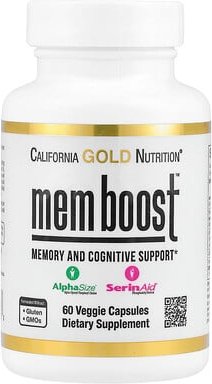 Thumbnail - California Gold Nutrition, MEM Boost™, Gedächtnis- und kognitive Unterstützung mit Alpha-GPC, Löwenmähne-Extrakt, Kaffee...