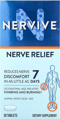 Nervive, Nerve Relief, Beruhigung der Nerven, 30 Tabletten