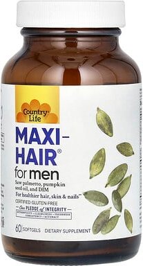 Country Life, Maxi-Hair für Männer, 60 Weichkapseln
