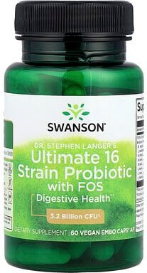Thumbnail - Swanson, Dr. Stephen Langer's Ultimate 16-Stämme-Probiotikum mit FOS, 60 vegane EMBO Caps® AP