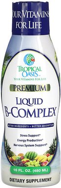 Tropical Oasis, Premium, Liquid B-Complex, flüssiger B-Komplex, 480 ml (16 fl. oz.)