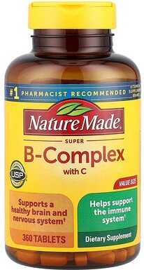 Thumbnail - Nature Made, Super-B Complex with Vitamin C, Super-B-Komplex mit Vitamin C, 360 Tabletten
