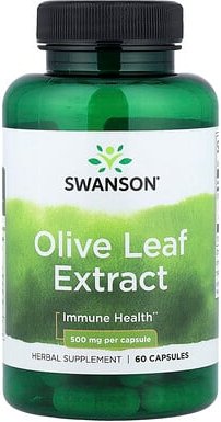 Thumbnail - Swanson, Olive Leaf Extract, Olivenblattextrakt, 500 mg, 60 Kapseln