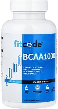 fitcode, BCAA 1.000, 60 Kapseln