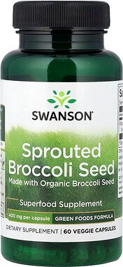 Swanson, Gekeimte Brokkolisamen, 400 mg, 60 pflanzliche Kapseln
