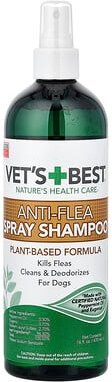 Vets Best, Anti-Flea Spray Shampoo, Anti-Flöhe-Spray-Shampoo für Hunde, 470 ml (16 fl. oz.)