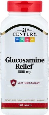 21st Century, Glucosamin Relief, 1.000 mg, 120 Tabletten