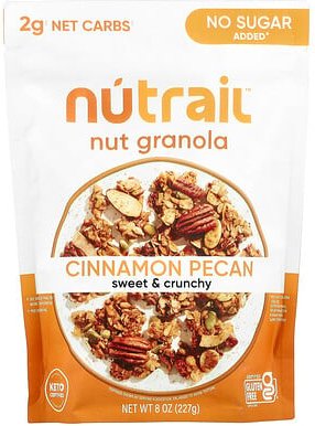 NuTrail, Nut Granola, Knuspermüsli, Zimt-Pekannuss, 227 g (8 oz.)