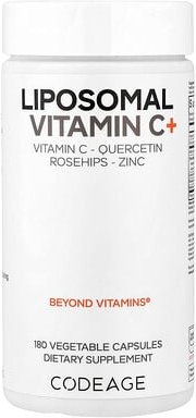 Codeage, Liposomales Vitamin C+, 180 pflanzliche Kapseln