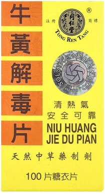 Tong Ren Tang, Niu Huang Jie Du Pian, 100 Tabletten