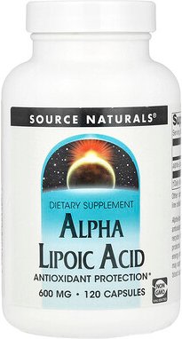 Source Naturals, Alpha-Liponsäure, 600 mg, 120 Kapseln