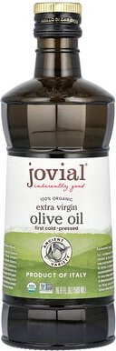 Jovial, 100% Organic Extra Virgin Olive Oil, 100% natives Bio-Olivenöl extra, 500 ml (16,9 fl. oz.)