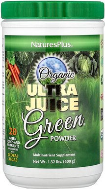 NaturesPlus, Bio-Ultrasaft-Grünpulver, 600 g (1,32 lbs.)