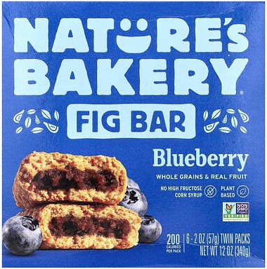 Nature's Bakery, Feigenriegel, Blueberry, 6 Doppelpacks, je 57 g (2 oz.)