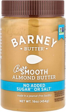Barney Butter, Bare Almond Butter, reine Mandelbutter, cremig, 454 g (16 oz.)