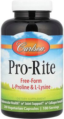 Carlson, Pro-Rite, Unterstützung der Gesundheit, 200 pflanzliche Kapseln