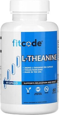 Thumbnail - fitcode, L-Theanine, L-Theanin, 200 mg, 60 pflanzliche Kapseln
