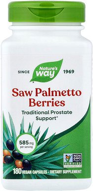 Nature's Way, Sägepalmenbeeren, 585 mg, 180 vegane Kapseln