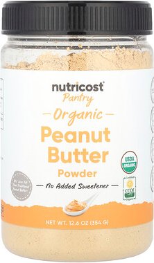 Nutricost, Pantry, Organic Peanut Butter Powder, Bio-Erdnussbutterpulver, 354 g (12,6 oz.)