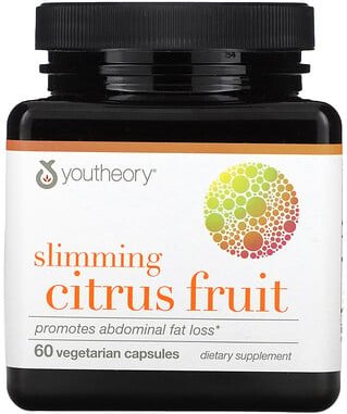 Youtheory, Abnehmen, Zitrusfrüchte, 60 vegetarische Kapseln
