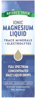Nature's Truth, Ionic Magnesium Liquid, Unflavored, ionische Magnesiumflüssigkeit, geschmacksneutral, 118 ml (4 fl. oz.)