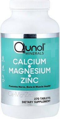Qunol, Calcium, Magnesium, Zink, 270 Tabletten