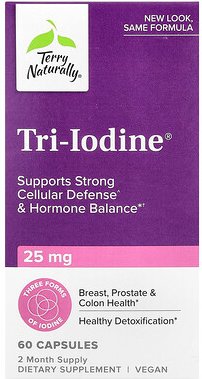 Terry Naturally, Tri-Iodine®, Tri-Iodine®, 25 mg, 60 Kapseln