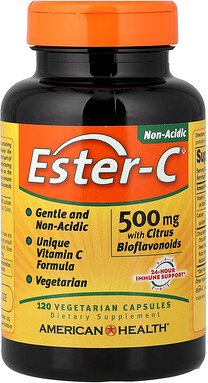 American Health, Ester-C® mit Zitrus-Bioflavonoiden, 500 mg, 120 pflanzliche Kapseln