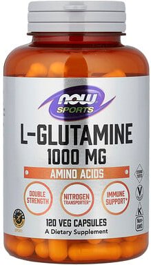 NOW Foods, Sports, L-Glutamine, L-Glutamin, 1.000 mg, 120 pflanzliche Kapseln