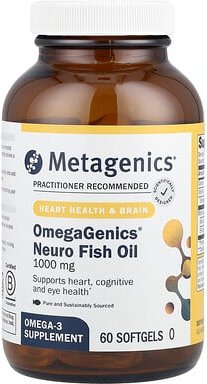 Metagenics, OmegaGenics®, Neuro-Fischöl, 1.000 mg, 60 Weichkapseln
