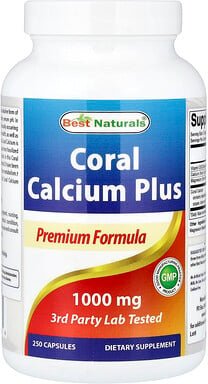 Best Naturals, Coral Calcium Plus, 250 Kapseln