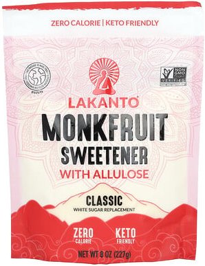 Thumbnail - Lakanto, Monkfruit Sweetener with Allulose, Monkfruit Sweetener with Allulose, Mönchsfrucht-Süßstoff mit Allulose, Klass...