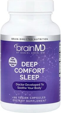 BrainMD, Deep Comfort Sleep, tiefer Schlafkomfort, 90 vegane Kapseln