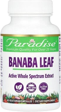 Thumbnail - Paradise Herbs, Banaba Leaf, Banaba-Blatt, 60 pflanzliche Kapseln (250 mg pro Kapsel)