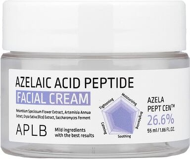 APLB, Azelain Acid Peptide Facial Cream, Gesichtscreme mit Azelainsäurepeptid, 55 ml (1,86 fl. oz.)