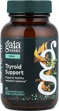 Thumbnail - Gaia Herbs, Thyroid Support, Unterstützung der Schilddrüse, 60 flüssige Phyto-Caps®