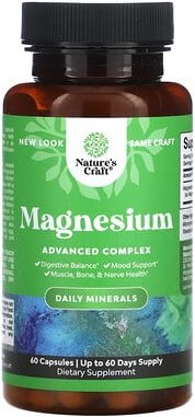 Thumbnail - Nature's Craft, Magnesium, Advanced Complex, Magnesium, fortschrittlicher Komplex, 500 mg, 60 Kapseln