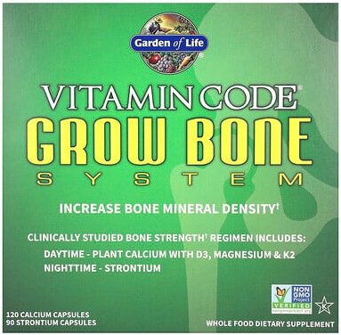 Garden of Life, Vitamin Code, Grow Bone System, zweiteiliges Programm