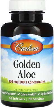 Carlson, Goldene Aloe, 100 mg, 60 Weichkapseln