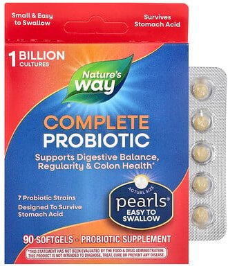 Nature's Way, Probiotic Pearls Complete, 90 Weichkapseln