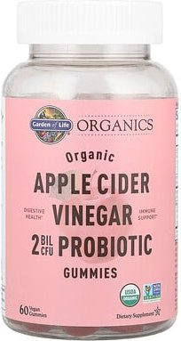 Thumbnail - Garden of Life, Organics, Organic Apple Cider Vinegar Probiotic Gummies, probiotische Fruchtgummis mit Bio-Apfelessig, 6...