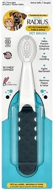 RADIUS, Zahnbürste für Haustiere, alle Altersgruppen, extra weich, 1 Zahnbürste