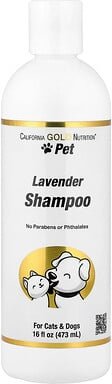 California Gold Nutrition, Pet Shampoo, Shampoo für Haustiere, für Katzen und Hunde, Lavendel, 473 ml (16 fl. oz.)