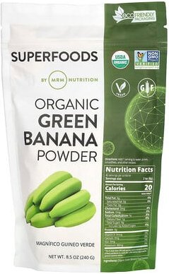 MRM Nutrition, Organic Green Banana Powder, Bio-Grüne-Bananen-Pulver, 240 g (8,5 oz.)
