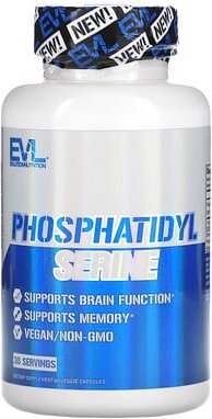 EVLution Nutrition, Phosphatidyl Serine, Phosphatidylserin, 60 pflanzliche Kapseln (150 mg pro Kapsel)