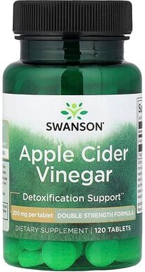 Swanson, Apple Cider Vinegar, Apfelessig, 200 mg, 120 Tabletten