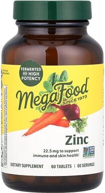 MegaFood, Zinc, Zink, 60 Tabletten