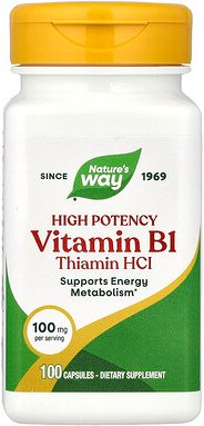 Nature's Way, Vitamin B-1, 100 mg, 100 Kapseln